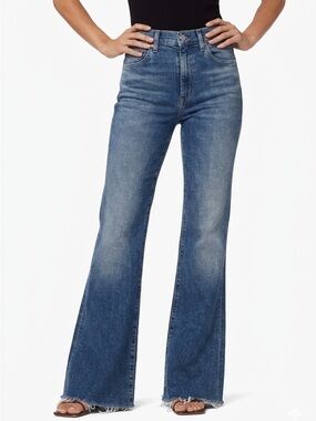 Citizens Of Humanity - Chloe Mid Rise Super Flare Jeans Raw Hem Size26